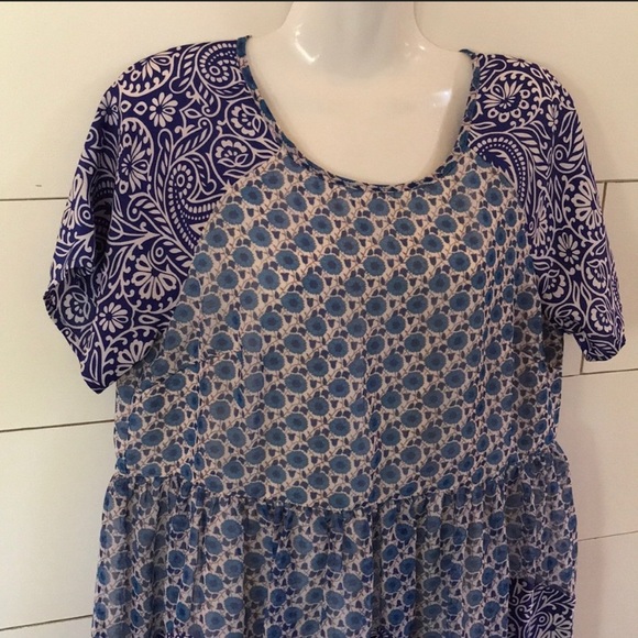 Blue Patterned ASOS Dress - Picture 3 of 6